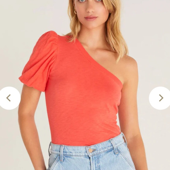 Z SUPPLY Penelope One Shoulder Tee - Picture 2 of 8